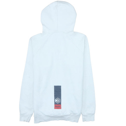 Reebok Men's White Half Zip Pullover Hoodie Size M Fleece Sportswear