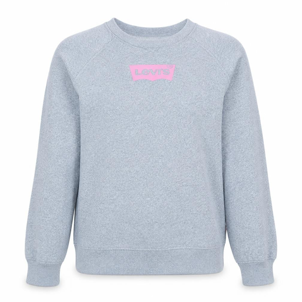 Levi's Girls Grey Logo Crew Neck Sweatshirt Size 14A 158cm