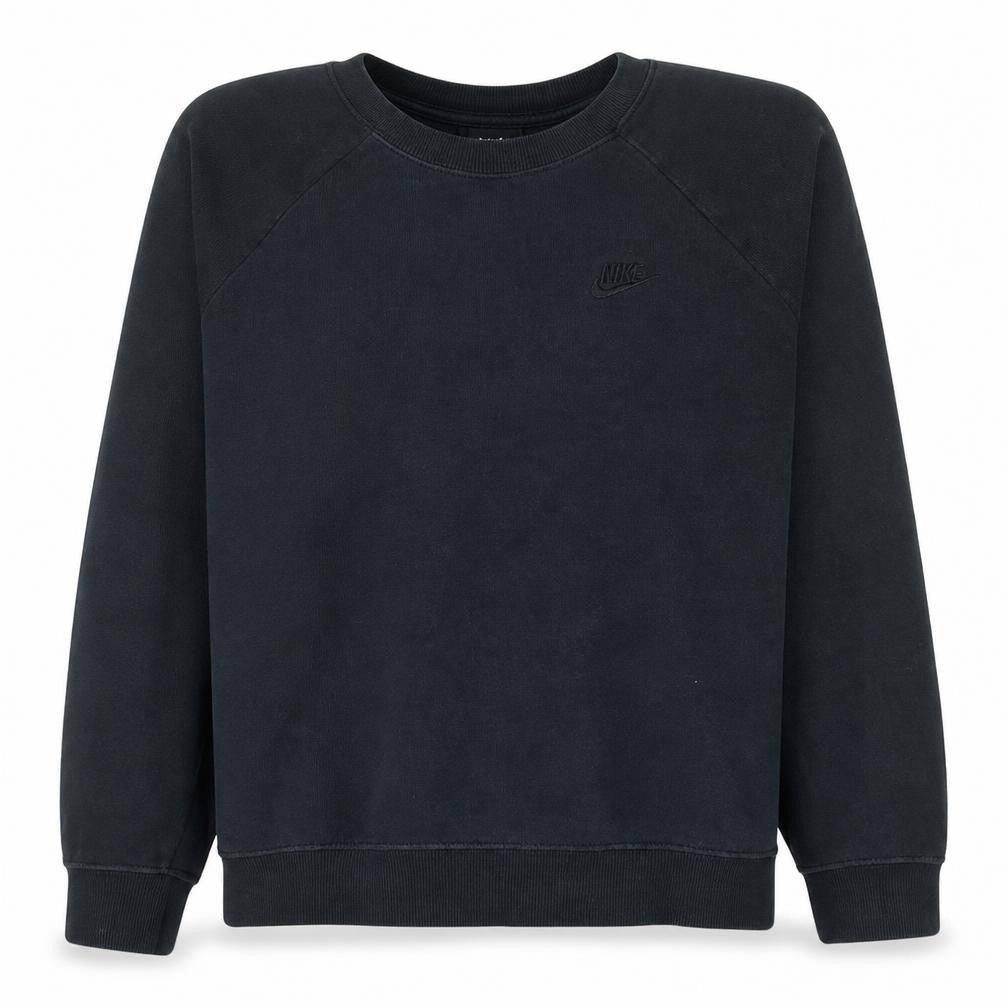 Nike Men's Black Cotton Crew Neck Pullover Sweatshirt Size L