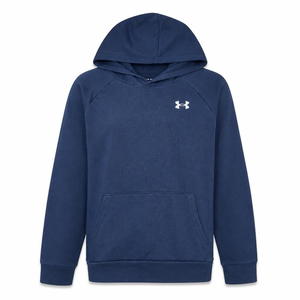Under Armour Teens Blue Pullover Hoodie YLG Classic Fit Cotton Blend