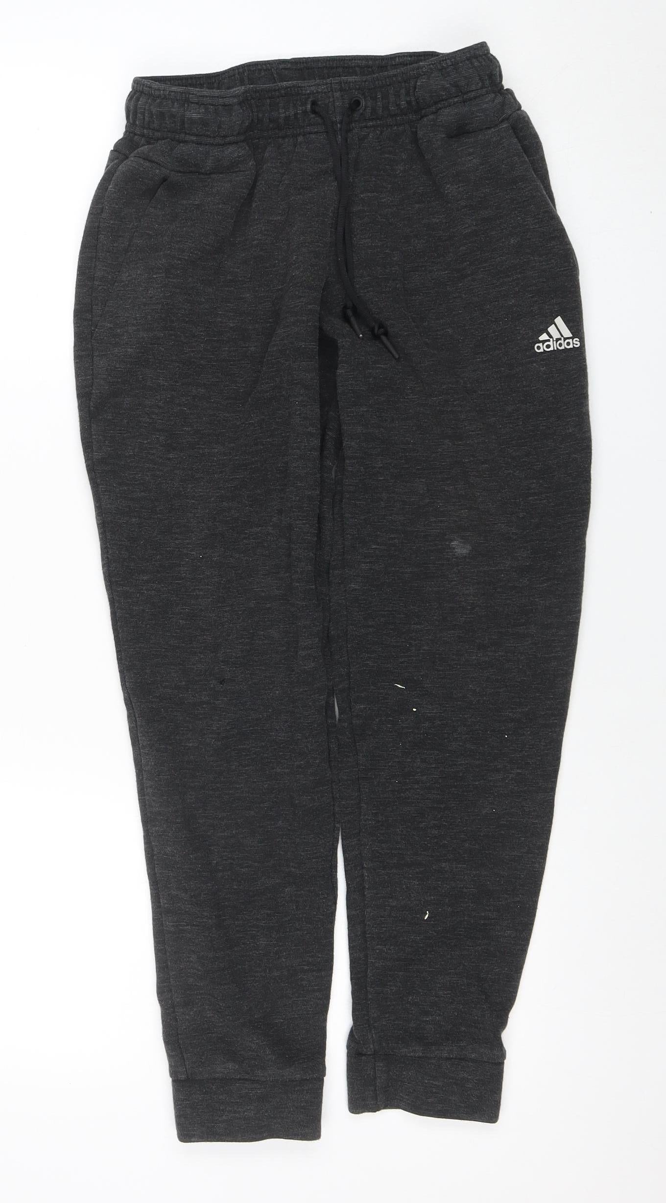Adidas Men's Black Jogger Sweatpants Size S Tapered Fleece