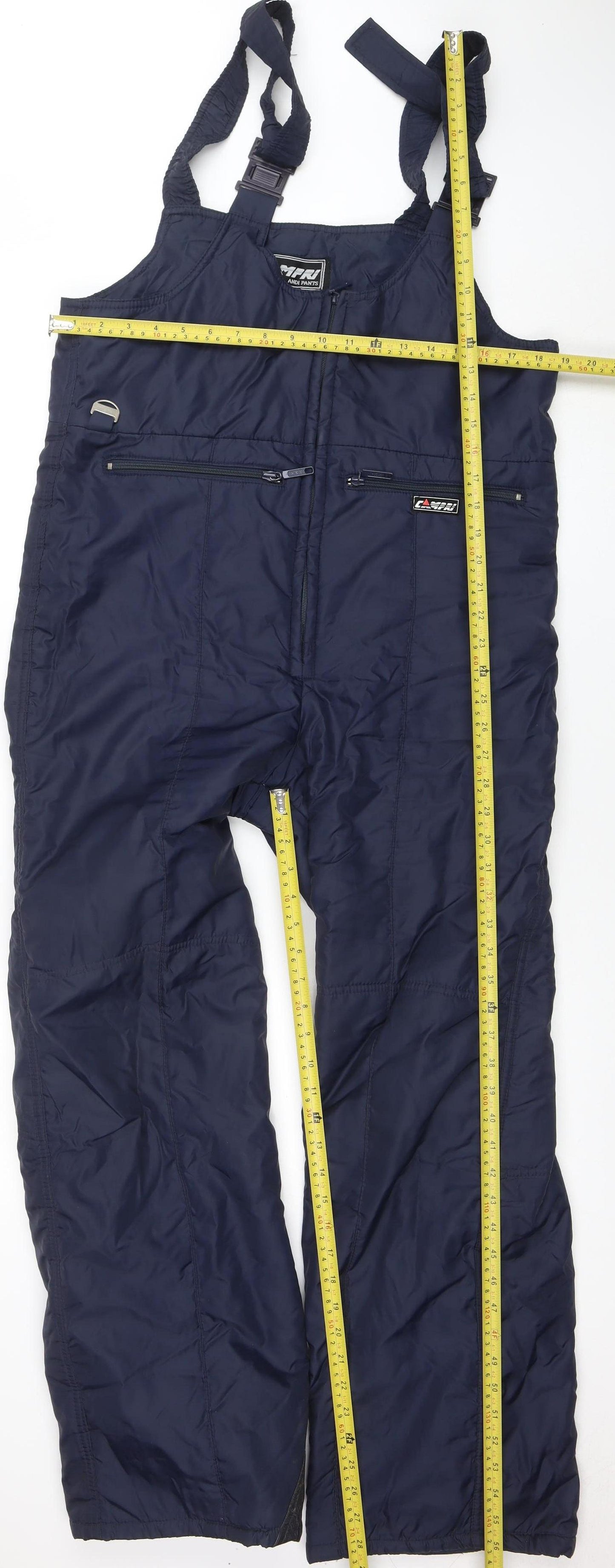 Campri Men's Blue M Insulated Waterproof Winter Snow Pants Trousers