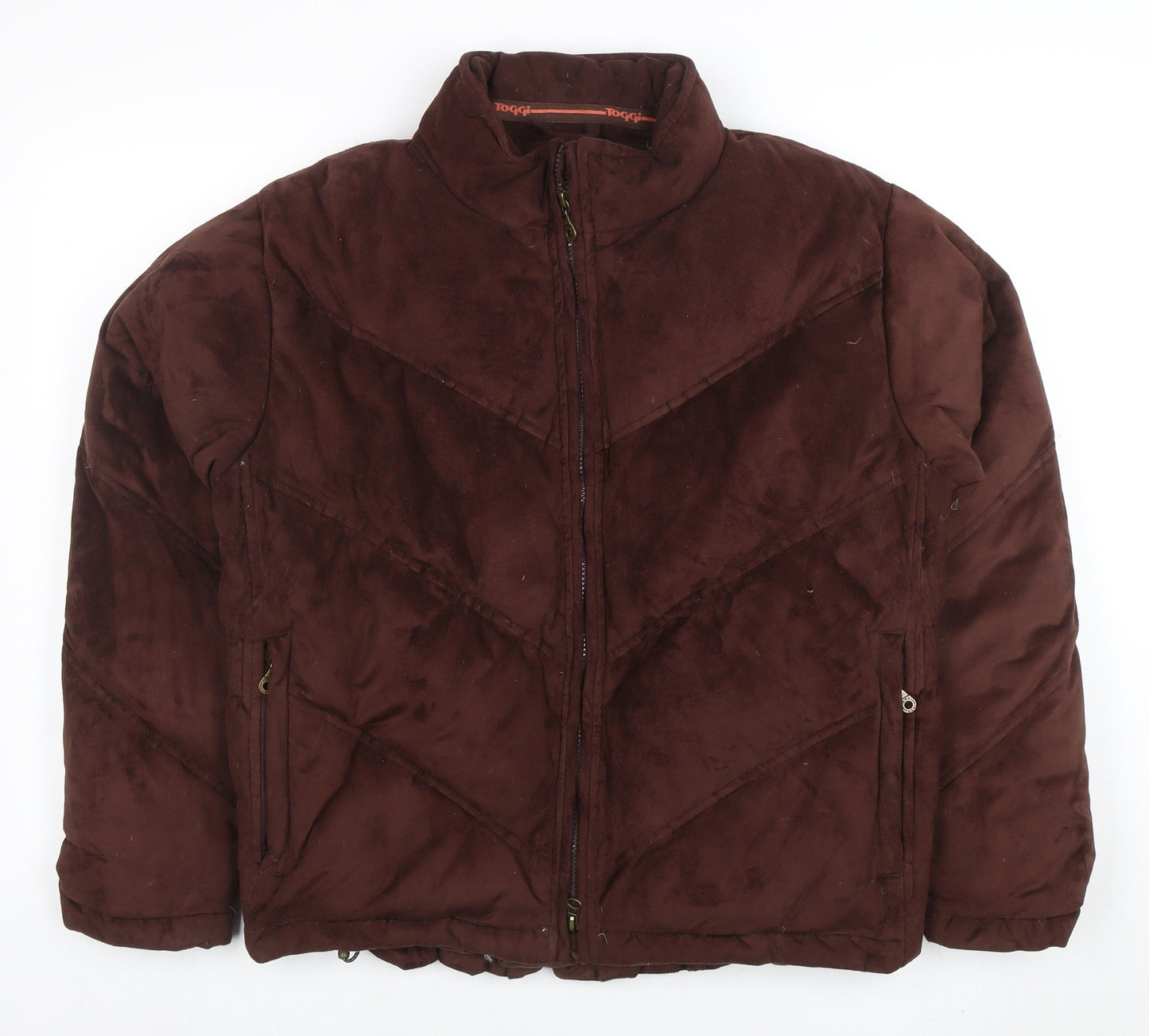 Toggi Women's Brown L Puffer Jacket Down Feather Winter Coat