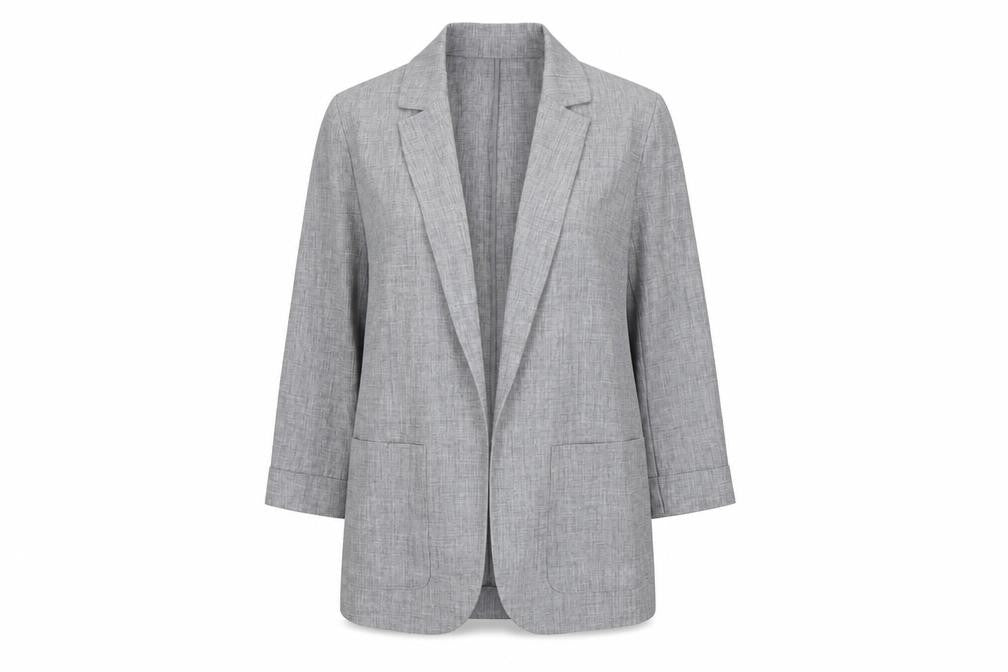 Marks & Spencer Grey Regular Fit Women's Blazer UK 12