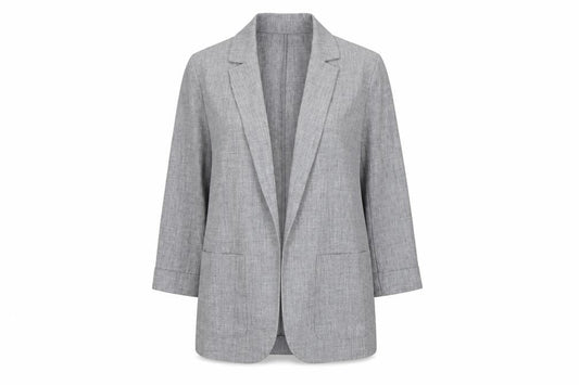 Marks & Spencer Grey Regular Fit Women's Blazer UK 12