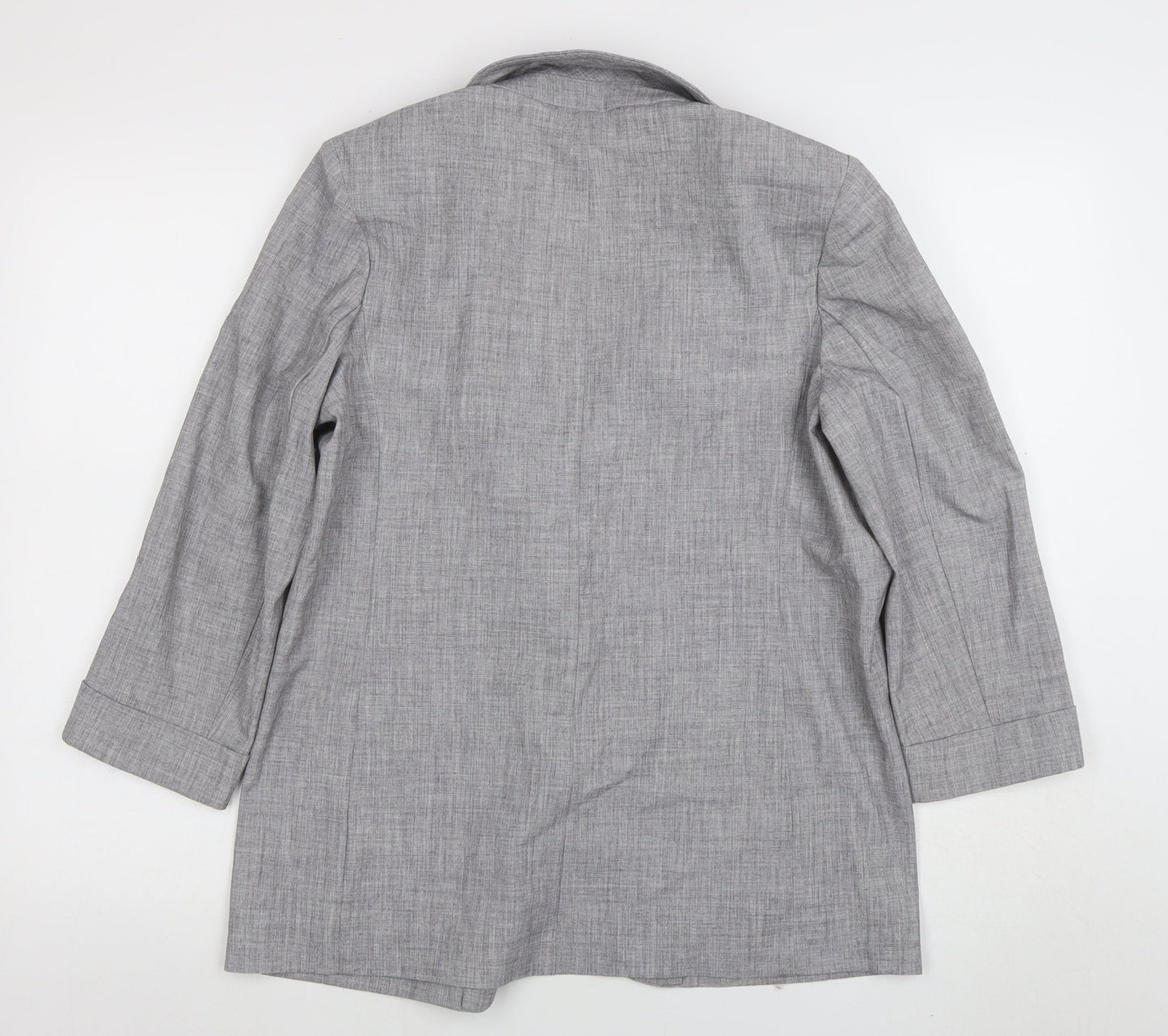 Marks and Spencer Grey Regular Fit Women's Blazer UK 12