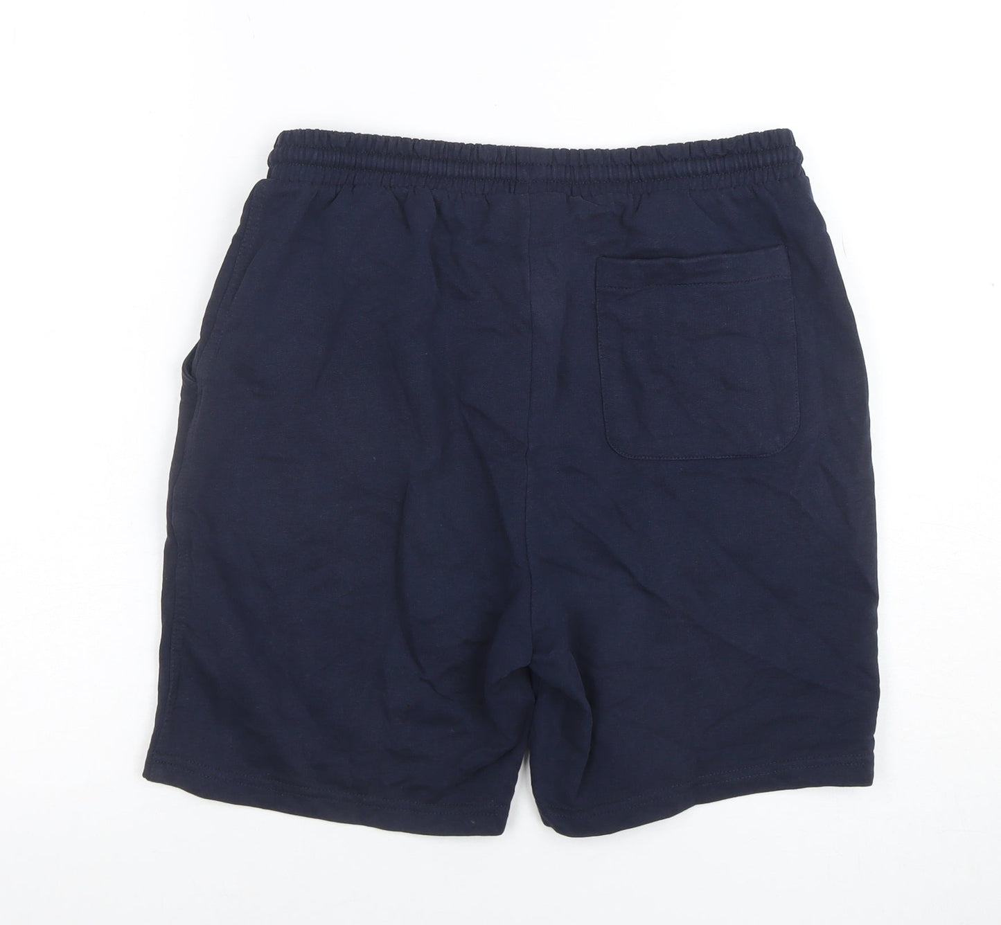 Cotton Traders Men's Navy Blue Sweat Shorts Size S Elastic Waist