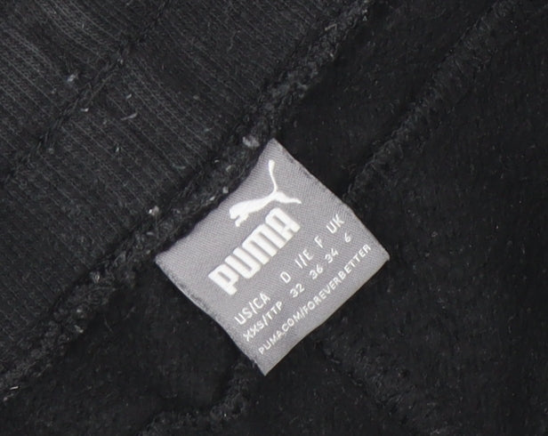Puma Womens Black Jogger Sweatpants Size L Cotton Blend Gym Trousers