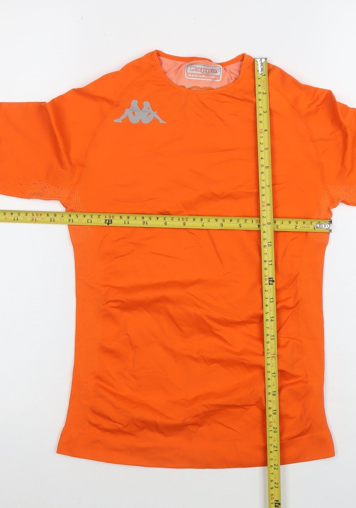 Kappa Orange Slim Fit Long Sleeve Women's Activewear Top M