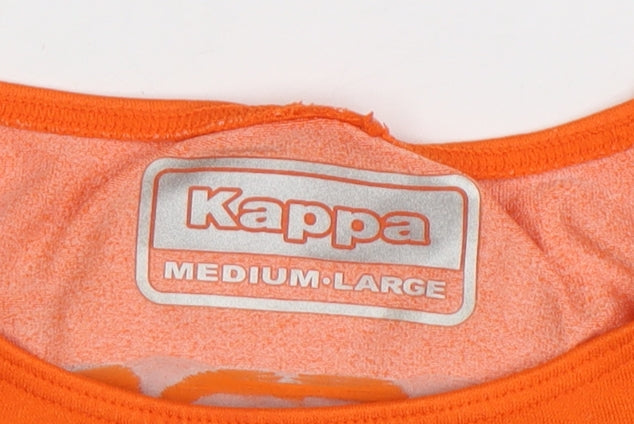 Kappa Orange Slim Fit Long Sleeve Women's Activewear Top M