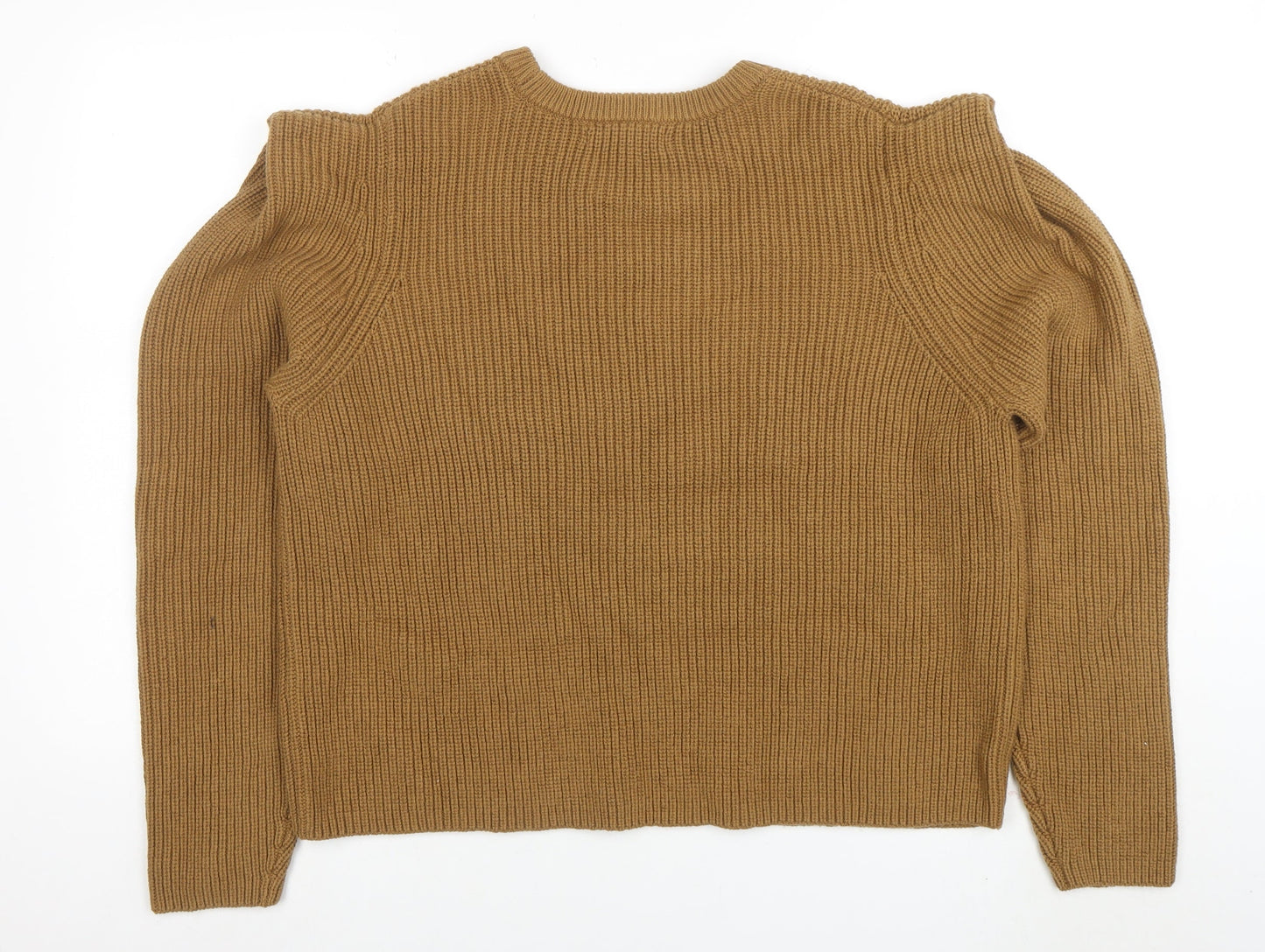 Marks and Spencer Autograph Women Beige Size 18 Ribbed Jumper