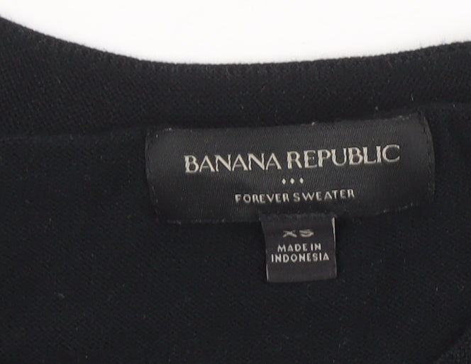 Banana Republic Men's Black XS Crew Neck Cotton Blend Jumper