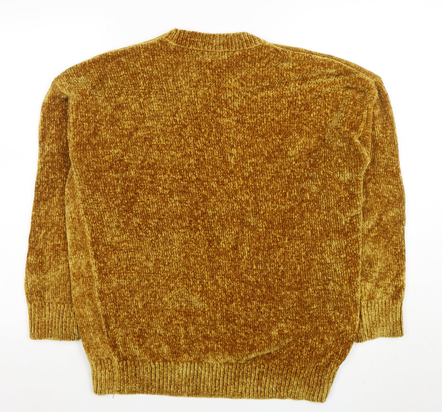 New Look Women's Brown Crew Neck Knit Pullover Jumper Size M