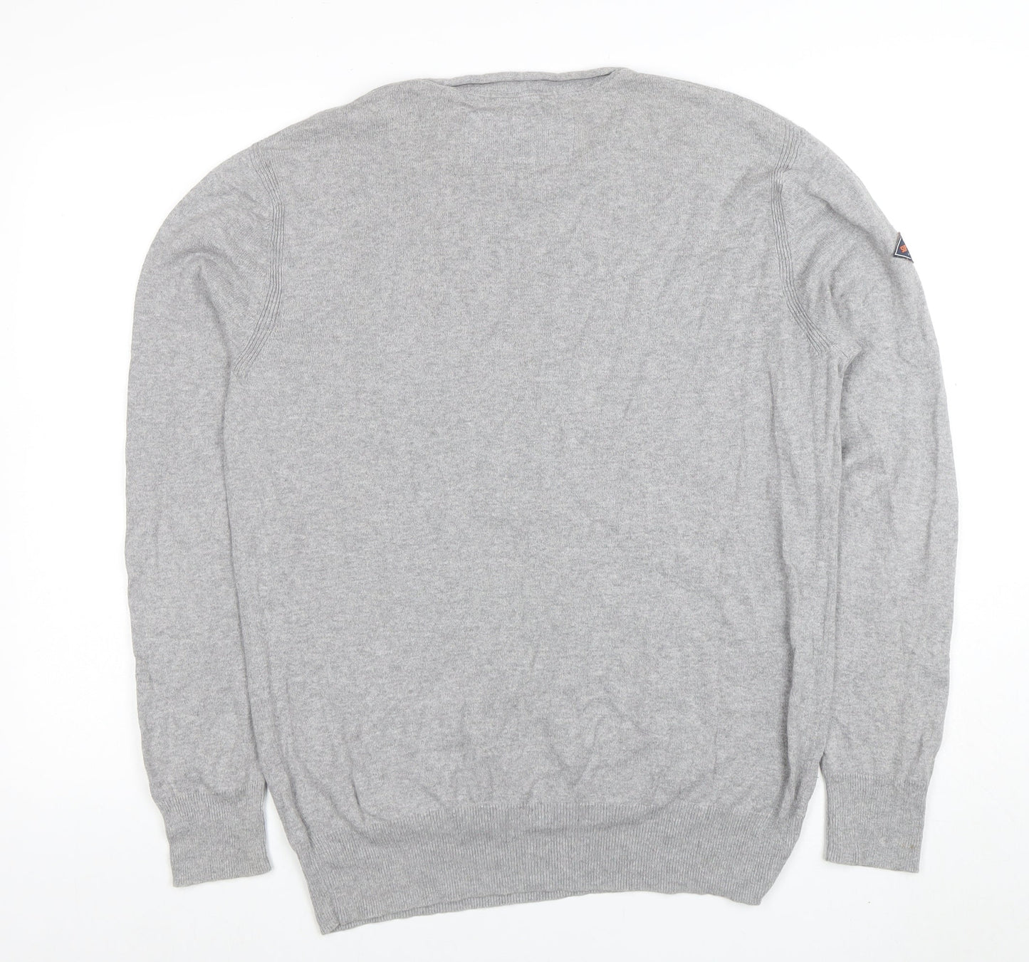 Superdry Men's Grey XL Crew Neck Cotton Cashmere Pullover Jumper