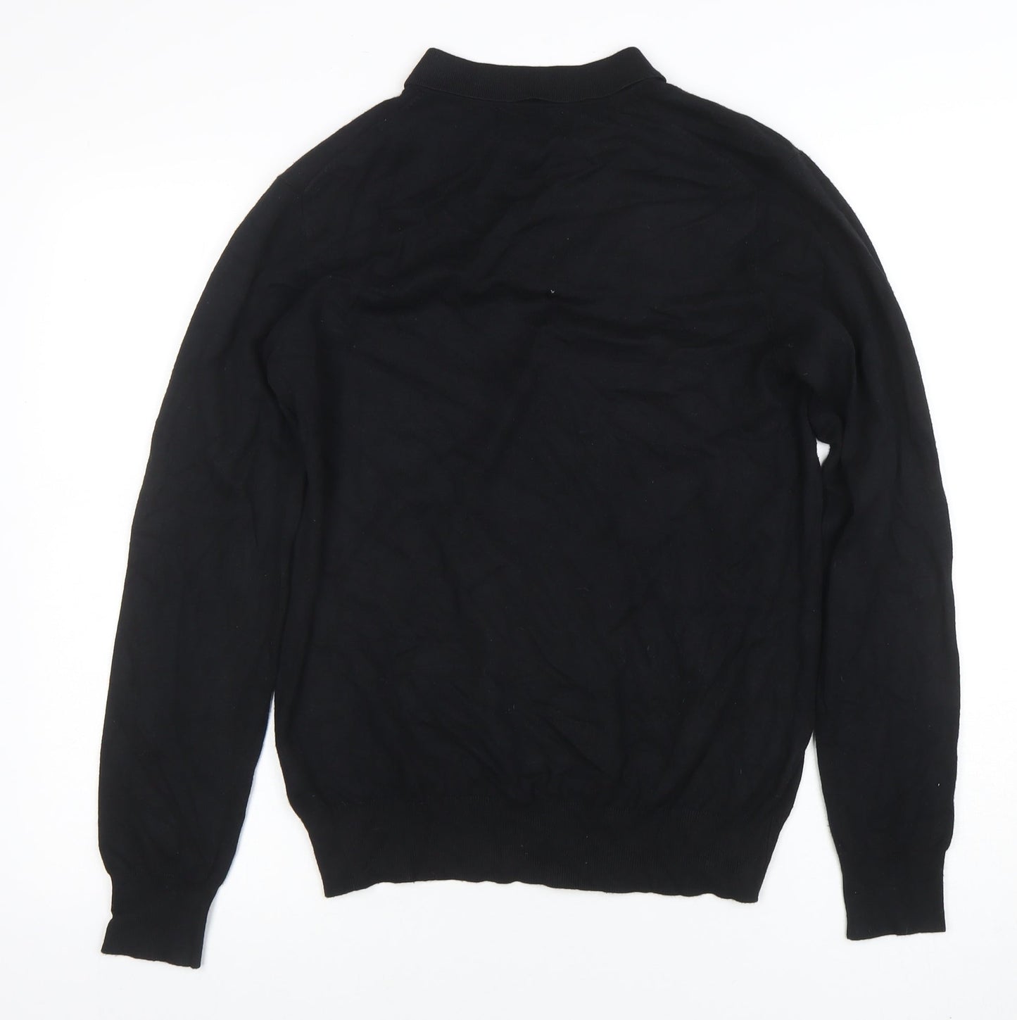 Cristiano Balducci Men’s Black Long Sleeve Polo Shirt M