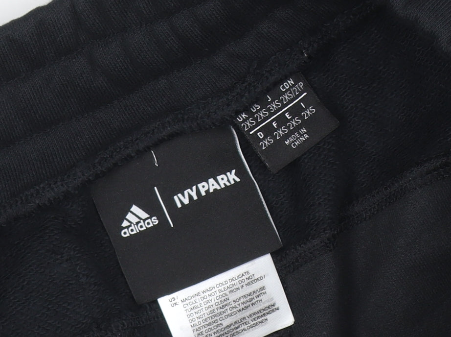 Adidas Ivy Park Men's Black 2XS Jogger Trousers with Side Stripes