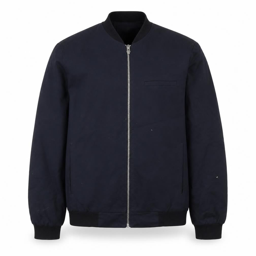 Villain Men's Black Small Bomber Jacket with Full Zip