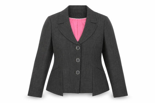 Next Women’s Grey Check Blazer Jacket Size 20L Classic Workwear