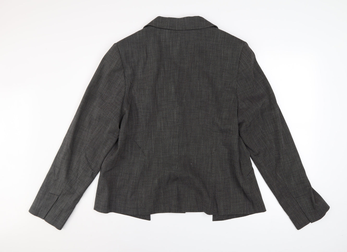 Next Women’s Grey Check Blazer Jacket Size 20L Classic Workwear