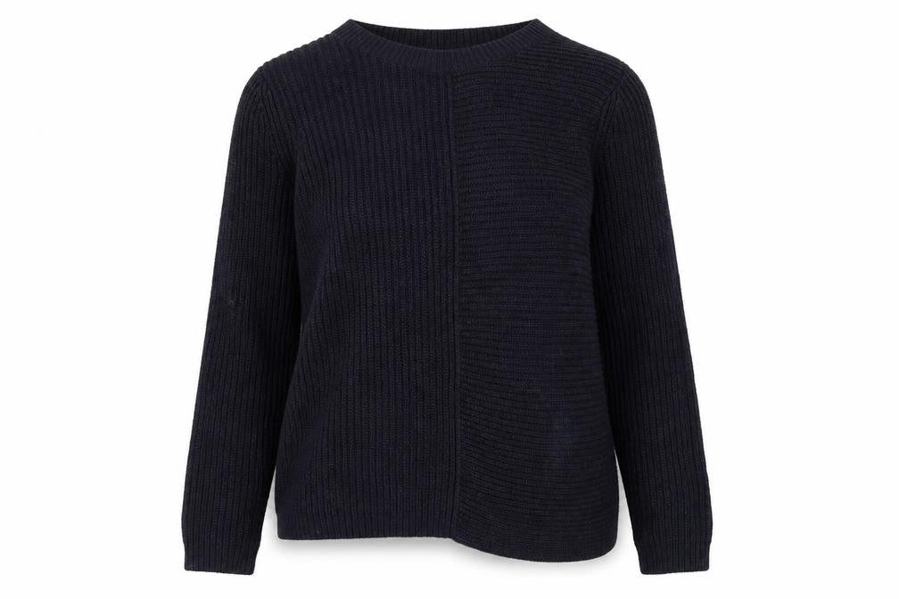 Jigsaw Womens Black Wool Blend Chunky Knit Pullover Jumper XS