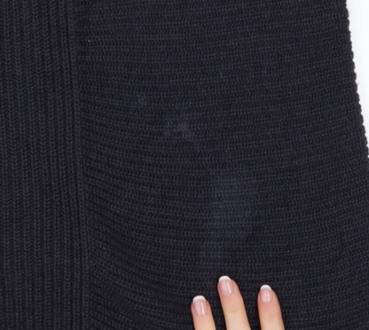 Jigsaw Womens Black Wool Blend Chunky Knit Pullover Jumper XS