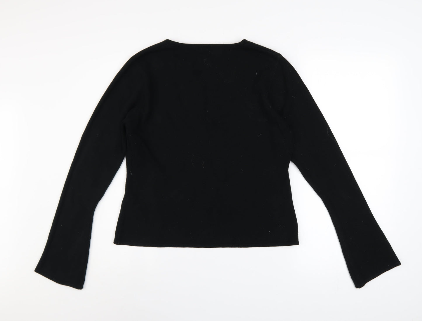 Dorothy Perkins Women's Black V-Neck Knit Jumper Size 14