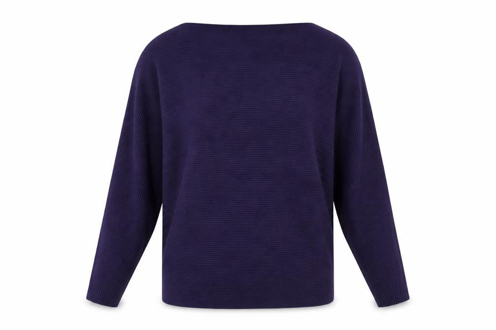 Apricot Women’s Purple Knit Dolman Sleeve Pullover Jumper Size 10