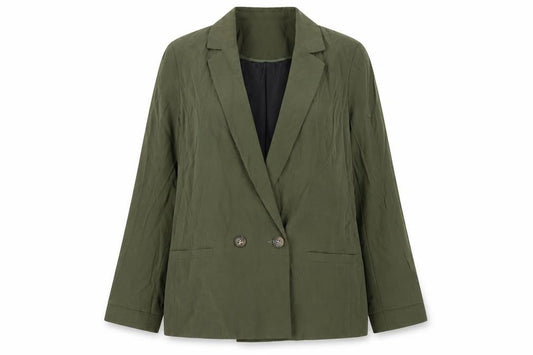 Tu Woman Green Blazer Size 14 Regular Fit Linen-Look Jacket