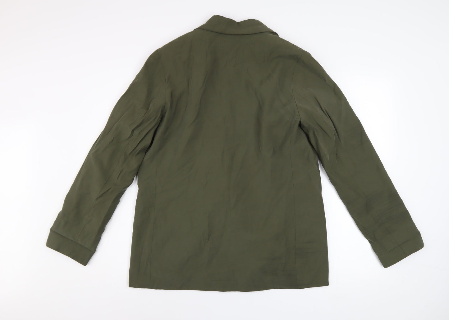 Tu Woman Green Blazer Size 14 Regular Fit Linen-Look Jacket