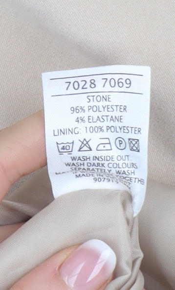 E-vie Collection Women's Beige Blazer Size 20 Lined Polyester Jacket
