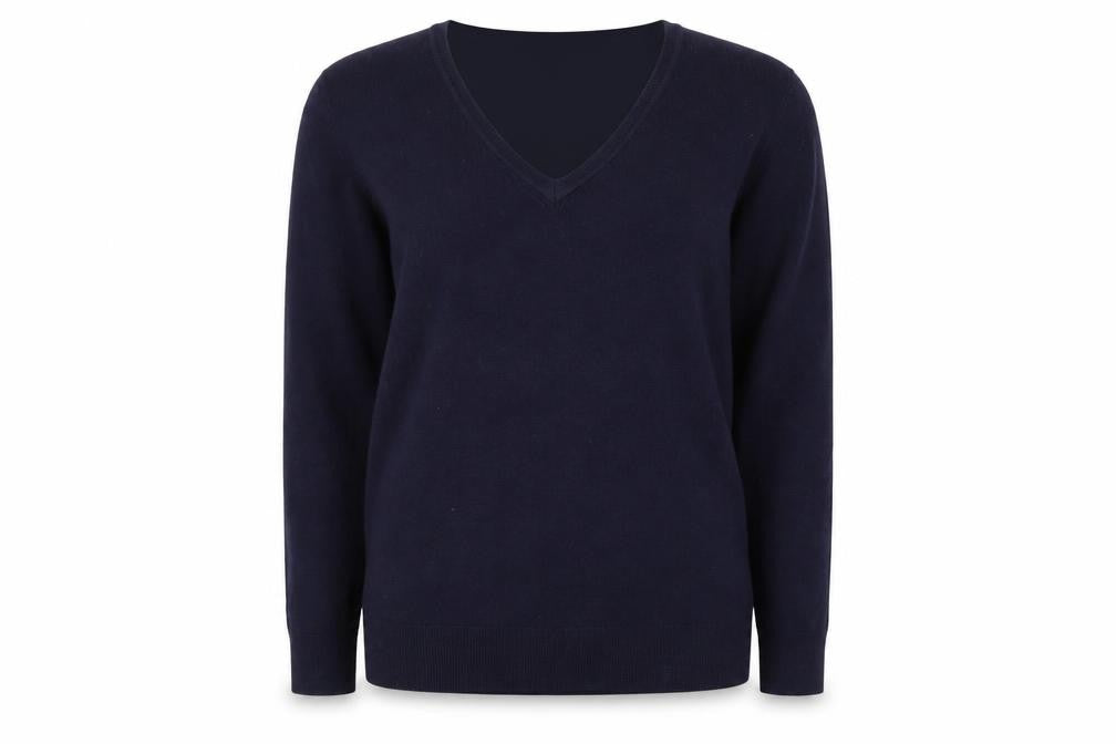 Atmosphere Women's Blue V-Neck Long Sleeve Pullover Jumper Size 14