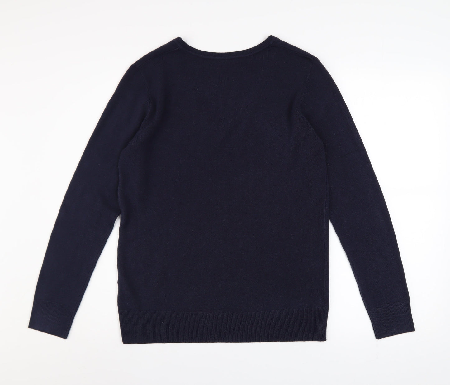 Atmosphere Women's Blue V-Neck Long Sleeve Pullover Jumper Size 14