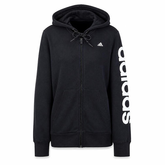 Adidas Womens Black XS Full Zip Hoodie Climalite Sportswear
