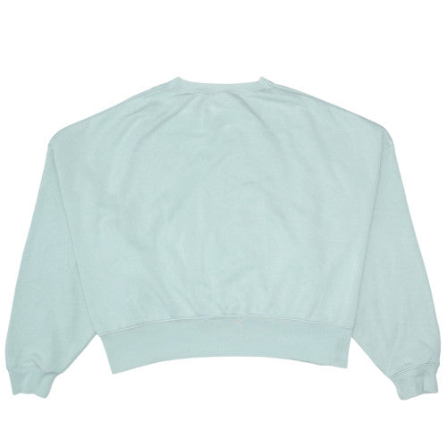Nike Womens Mint Green Crew Neck Pullover Sweatshirt L Cotton Blend