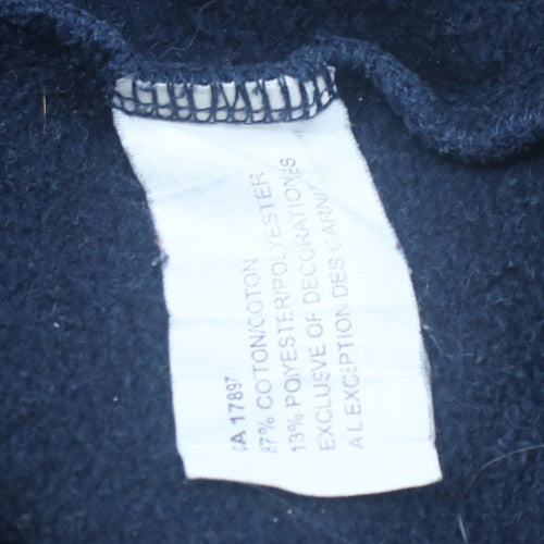 GAP Boys Blue Pullover Hoodie 13 Years Ski Club Fleece Graphic Hooded Sweatshirt