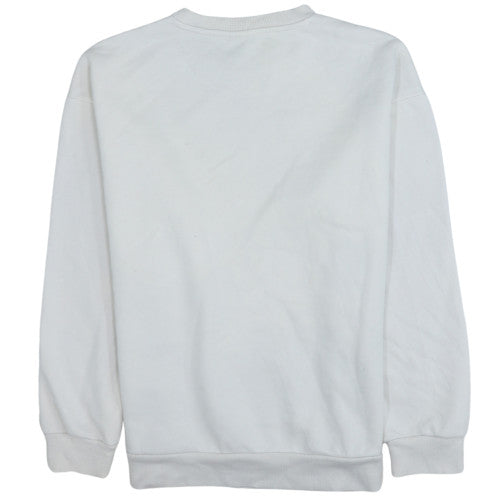 Puma Men’s White Crew Neck Pullover Sweatshirt Size S Regular Fit