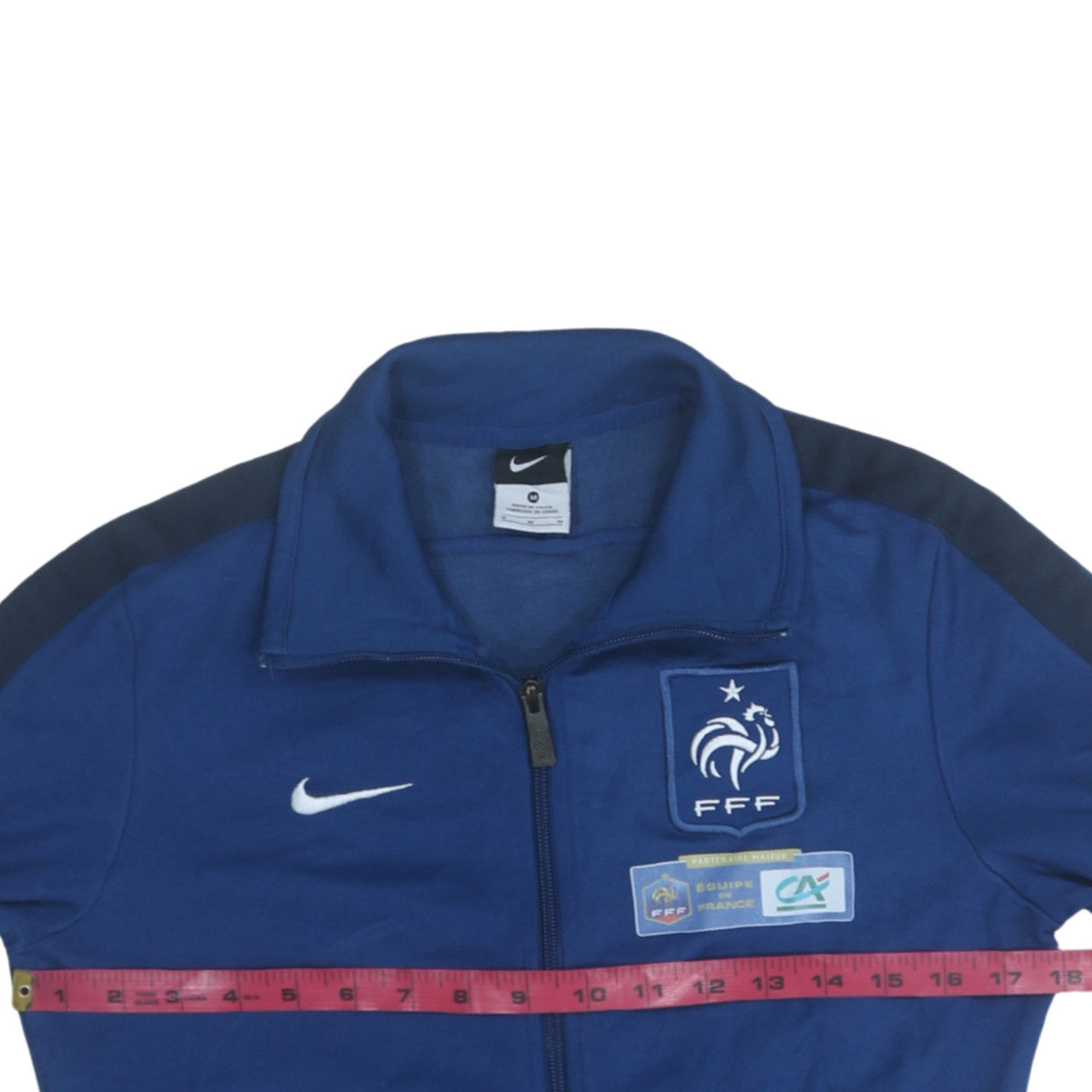 Nike Men's Blue France FFF Track Jacket Size M Athletic Fit