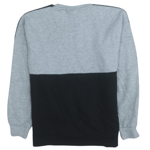 Ellesse Womens Grey Colourblock Pullover Sweatshirt S