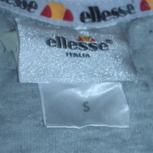 Ellesse Womens Grey Colourblock Pullover Sweatshirt S