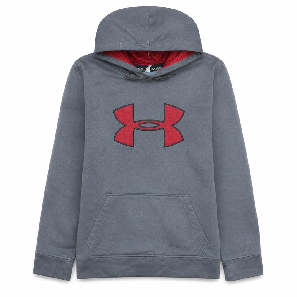 Under Armour Men's Grey Pullover Hoodie Size S Sports Fleece
