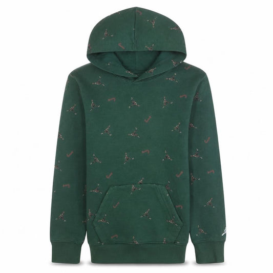 Jordan Boys Green Pullover Hoodie 12 Years L Graphic Print Fleece