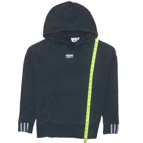 Adidas Women Black Hoodie Size 10 Pullover Hooded Sweatshirt