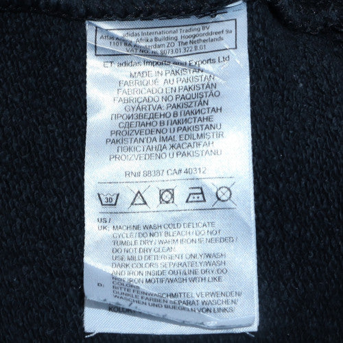 Adidas Women Black Hoodie Size 10 Pullover Hooded Sweatshirt