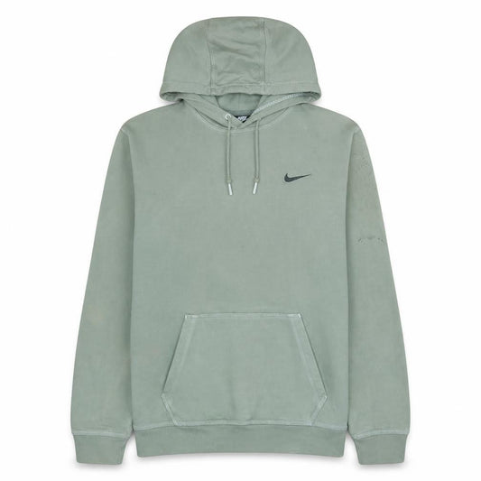 Nike Womens Green Pullover Hoodie Size L Fleece Lined Casual Sweatshirt