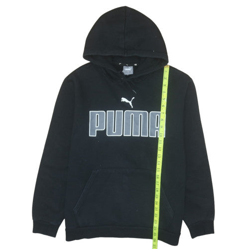 Puma Mens Black XL Pullover Hoodie Graphic Fleece Sweatshirt