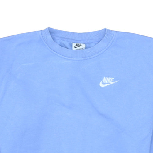 Nike Girls Blue Crew Neck Fleece Sweatshirt Size 146 G