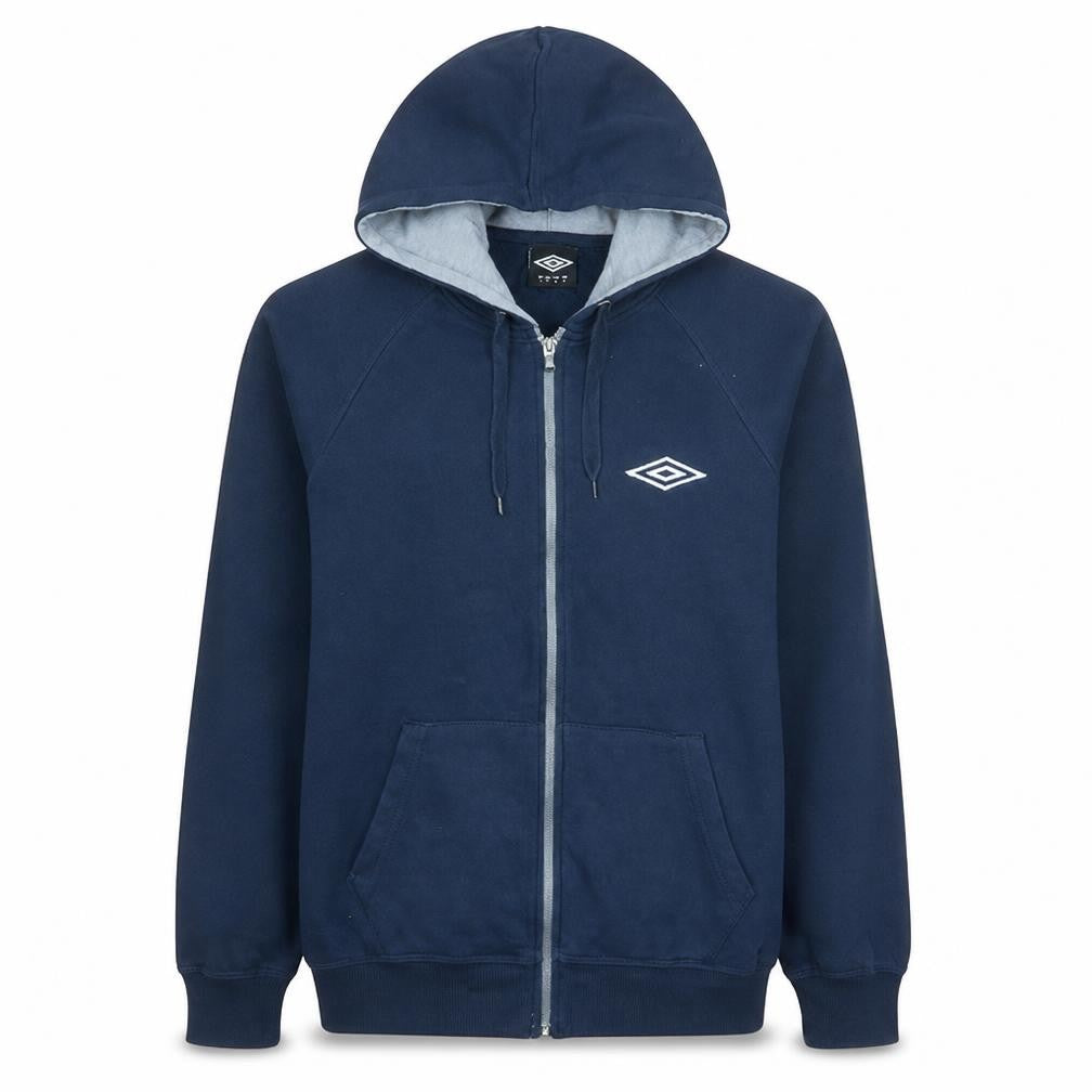 Umbro Men’s Blue Full Zip Hoodie Size L Regular Fit Sportswear