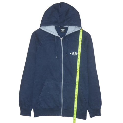 Umbro Men’s Blue Full Zip Hoodie Size L Regular Fit Sportswear