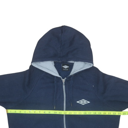 Umbro Men’s Blue Full Zip Hoodie Size L Regular Fit Sportswear