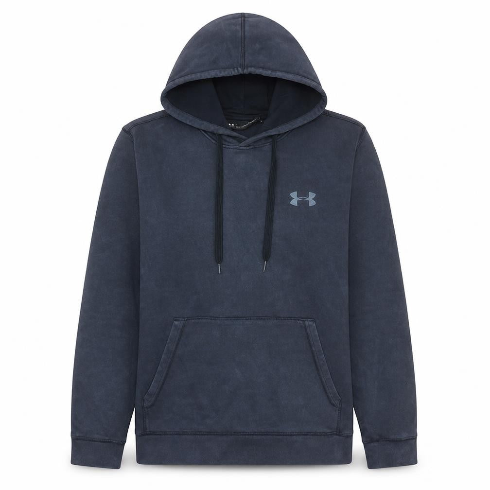Under Armour Mens Blue Pullover Hoodie L Fleece ColdGear
